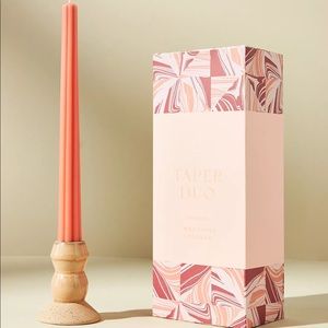 Anthropologie BRAND NEW, Taper Duo Candle & Holder Gift Set